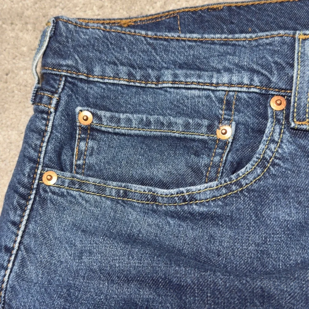 Levi's 505 Regular Fit Jeans Mens 40x32 Blue Excellent Straight‎ Leg Stretch